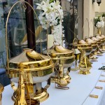 Chafing Dish Set Factory - 6L Golden Hanging Food Warmer for Catering