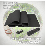 Yoga Mat Factory - Organic Recycled Black TPE Fitness Mat