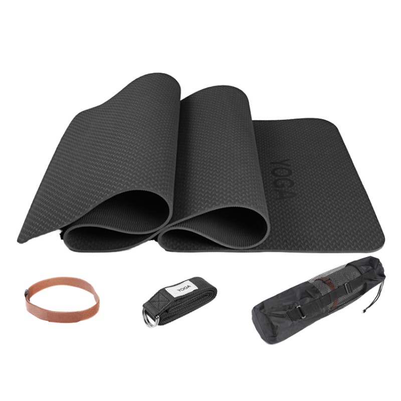 Yoga Mat Factory - Organic Recycled Black TPE Fitness Mat
