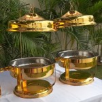 Chafing Dish Manufacturer - 9L Gold Luxury Buffet Set with Hanging Lid
