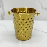 Ice Bucket Supplier - 5L Gold Silver Black Metal Beer Wine Cooler