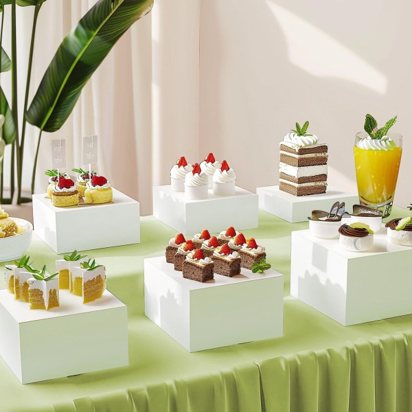 Display Stand Supplier - White Acrylic Wedding Cake Display Stand