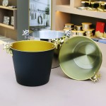 Ice Bucket Manufacturer - 3/5/12L Deer Head Design Colored Ice Bucket