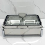 Food Warmer Factory - OEM 304 Stainless Steel Rectangle Electric Chafer