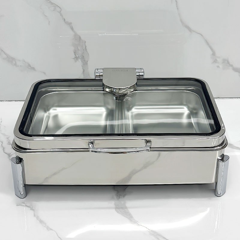 Food Warmer Factory - OEM 304 Stainless Steel Rectangle Electric Chafer