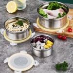 Lunch Box Set Factory - Korean 3PCS Stainless Steel Bento Round Set