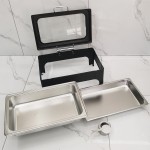 Food Warmer Supplier - Gold Fuel Saving Buffet Chafing Dish Set