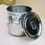 Storage Barrel Supplier - 12L Stainless Steel Kitchen Storage Container