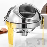 Chafing Dish Set Supplier - Rotating Roll Top Food Warmer for Catering