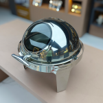 Chafing Dish Manufacturer - 6L Gold Roll Top Round Buffet Food Warmer