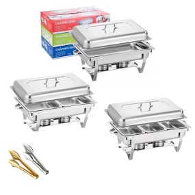 Chafing Dish Manufacturer - Folding Rectangular Buffet Stove for Catering