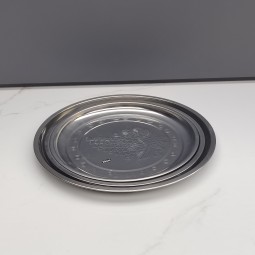 Serving Tray Factory - Round Polished Stainless Steel Multifunction Tray