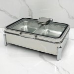 Food Warmer Factory - OEM 304 Stainless Steel Rectangle Electric Chafer