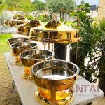 Chafing Dish Manufacturer - 9L Gold Luxury Buffet Set with Hanging Lid