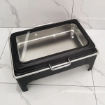 Buffet Set Factory - 9L Black Chafing Dish for Home Restaurant