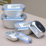 Lunch Box Manufacturer - 500-4500ml 304 Food Grade Stainless Steel Box