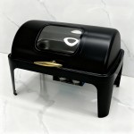 Chafing Dish Supplier - 9L White Electric Food Warmer with Glass Lid