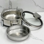 Chafing Dish Set Supplier - Luxury 304 Stainless Steel Hydraulic Buffet Set