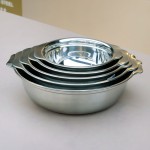 Soup Basin Manufacturer - Thickened Gold Hot Pot Double Ear Deepen Bowl