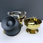 Ice Bowl Supplier - High Quality Small Golden Wine Chiller Bucket