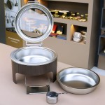 Food Warmer Manufacturer - 6/9L Wooden Pattern Hydraulic Chafer Set