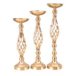Flower Stand Manufacturer - Tall Crystal Gold Silver Vases for Centerpieces