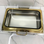 Food Warmer Supplier - Gold Fuel Saving Buffet Chafing Dish Set