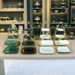 Cake Stand Supplier - Luxury Marble 3 Tier Ceramic Cake Pan Stand
