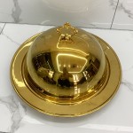 Food Delivery Plate Supplier - Stainless Steel Tray Lid for Steak Transfer