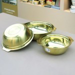 Soup Basin Manufacturer - Thickened Gold Hot Pot Double Ear Deepen Bowl