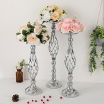 Flower Stand Manufacturer - Tall Crystal Gold Silver Vases for Centerpieces