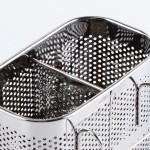 Storage Rack Supplier - Square Hanging Knife Fork Spoon Drainer Bucket