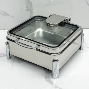 Food Warmer Supplier - 304 Stainless Steel Square Electric Buffet Set