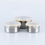 Lunch Box Set Factory - Korean 3PCS Stainless Steel Bento Round Set