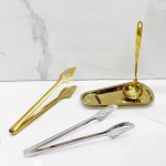 Serving Set Factory - Stainless Steel Soup Ladle and Food Clip with Stand