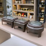 Food Warmer Manufacturer - 6/9L Wooden Pattern Hydraulic Chafer Set