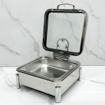 Food Warmer Supplier - 304 Stainless Steel Square Electric Buffet Set