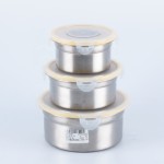Lunch Box Set Factory - Korean 3PCS Stainless Steel Bento Round Set