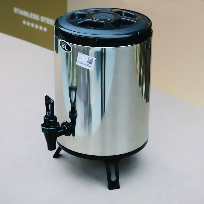 Bubble Tea Equipment Supplier - 6-18L Stainless Steel Milk Tea Insulation Bucket