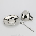 Coffee Cup Set Factory - Stainless Steel Double Wall Cup and Saucer