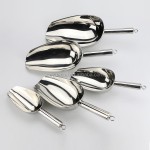 Ice Scoop Factory - Stainless Steel Ice Scraper Container with Handle