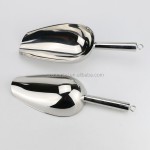 Ice Scoop Factory - Stainless Steel Ice Scraper Container with Handle