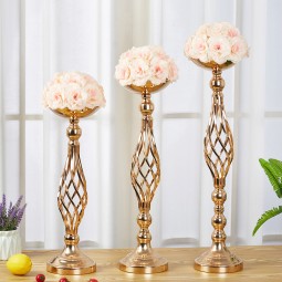 Flower Stand Manufacturer - Tall Crystal Gold Silver Vases for Centerpieces