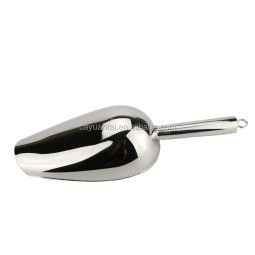 Ice Scoop Factory - Stainless Steel Ice Scraper Container with Handle