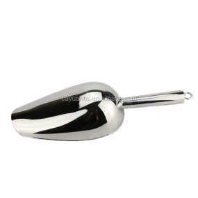 Ice Scoop Factory - Stainless Steel Ice Scraper Container with Handle