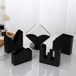 Napkin Holder Supplier - Modern Metal Tissue Paper Rack for Restaurant