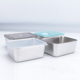 Food Container Manufacturer - Small Stainless Steel Storage with PP Lid