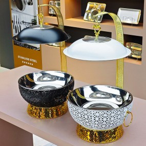 Chafing Dish Factory - OEM White Hanging Buffet Food Warmer for Restaurant