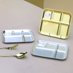 Sauce Dish Factory - Korean Style Gold 4-Compartment BBQ Dipping Dish