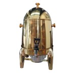 Coffee Urn Manufacturer - 12L Gold Plating Luxury Chafer Urn